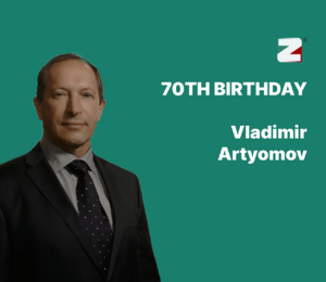 Congratulations on the 70th birthday of Vladimir Artyomov!